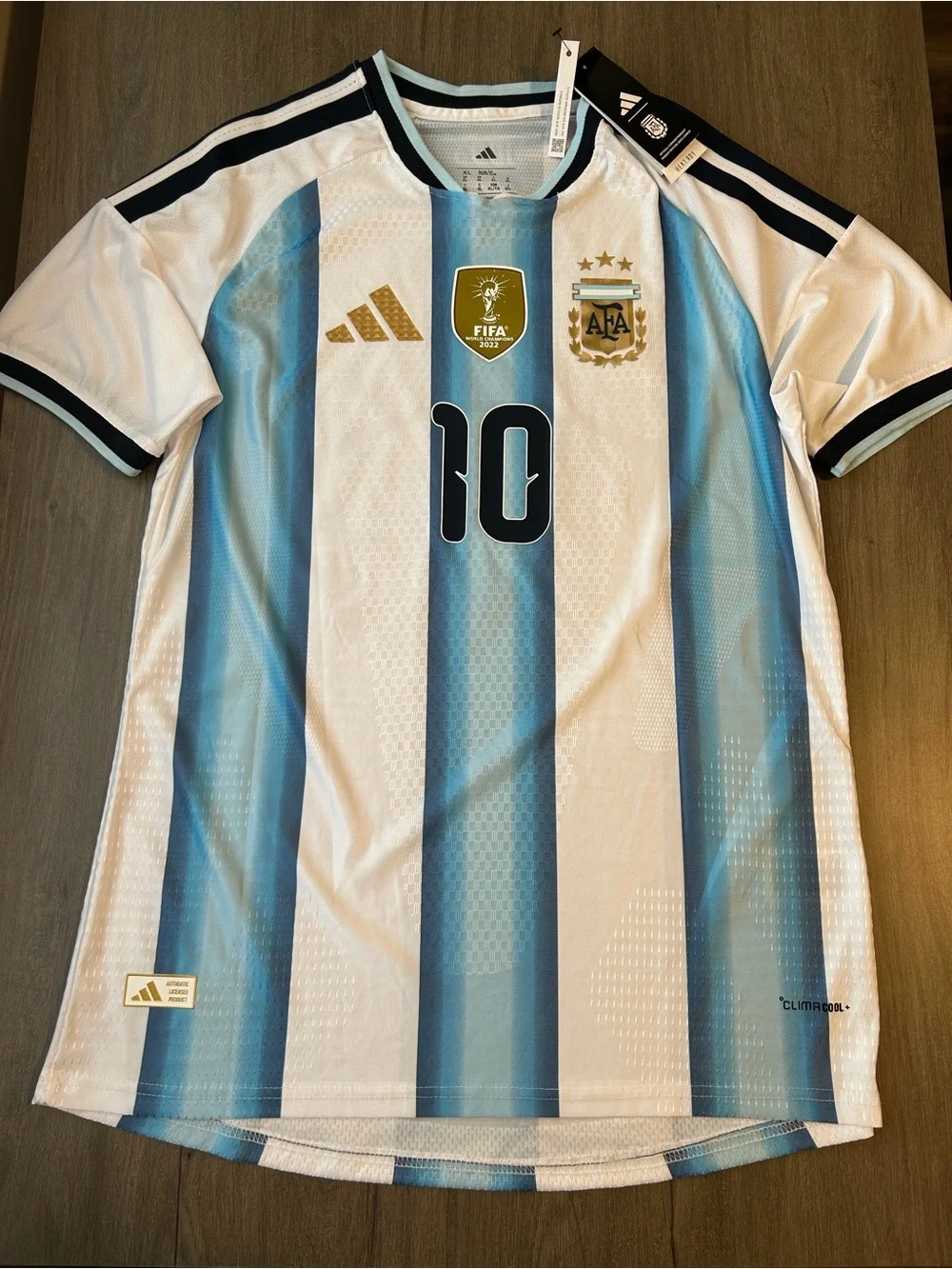 adidas Argentina Messi #10 Blue White Soccer Jersey